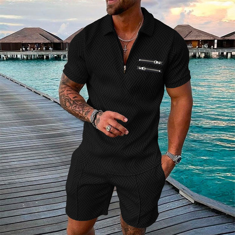 Polo décontracté imprimé pour homme