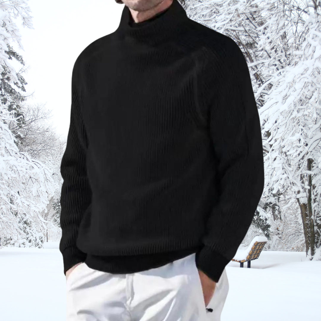 Omar - Pull col roulé Elite Elegance
