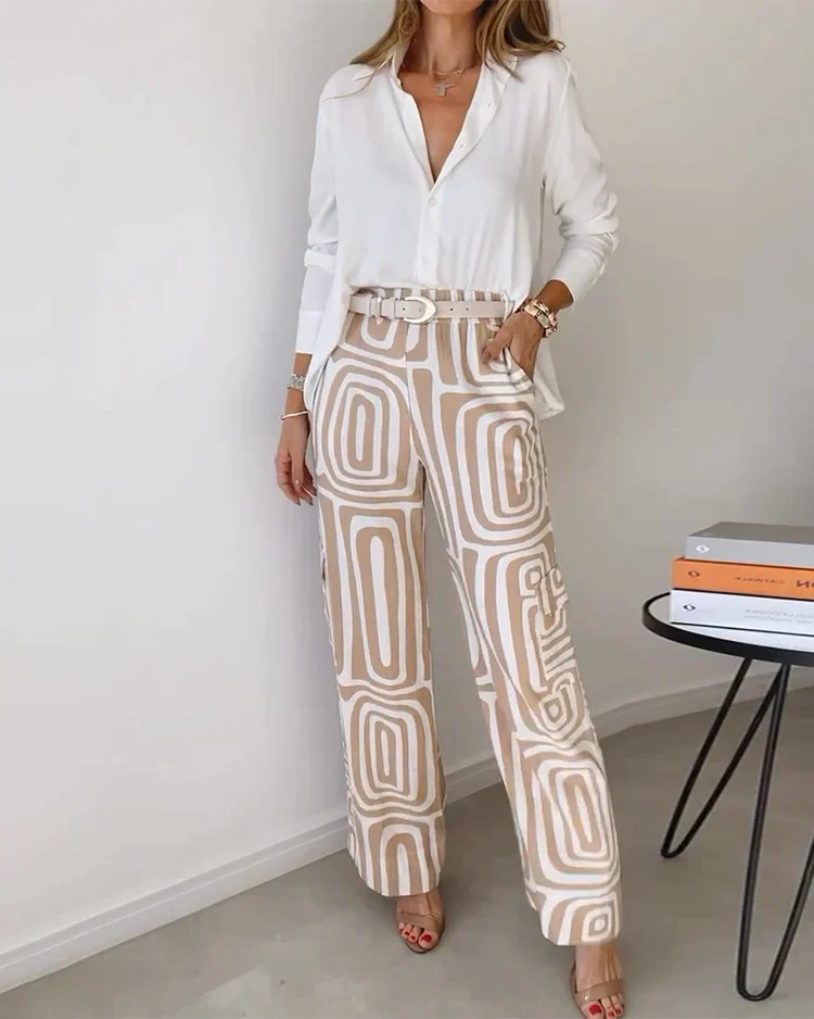 ELLIANA™ | ENSEMBLE BLOUSE ET PANTALON
