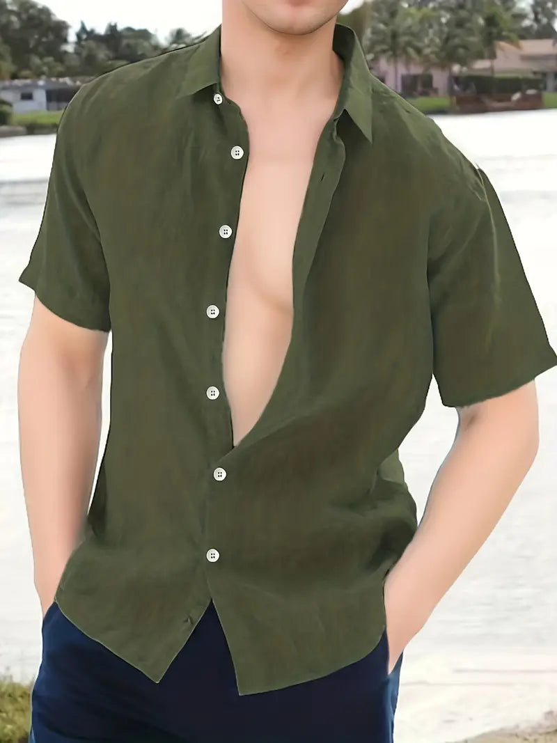 Ethan – chemise à manches courtes simple et confortable