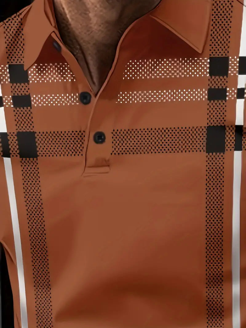 Oveth – T-shirt rayé à manches courtes pour homme