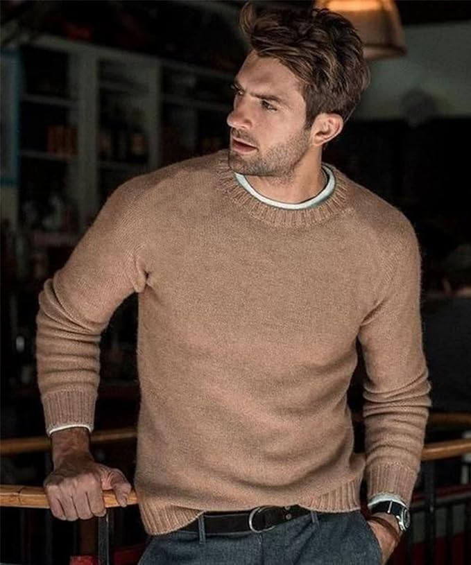 RALPH POLO - Pull élégant en coton pour homme (design italien)