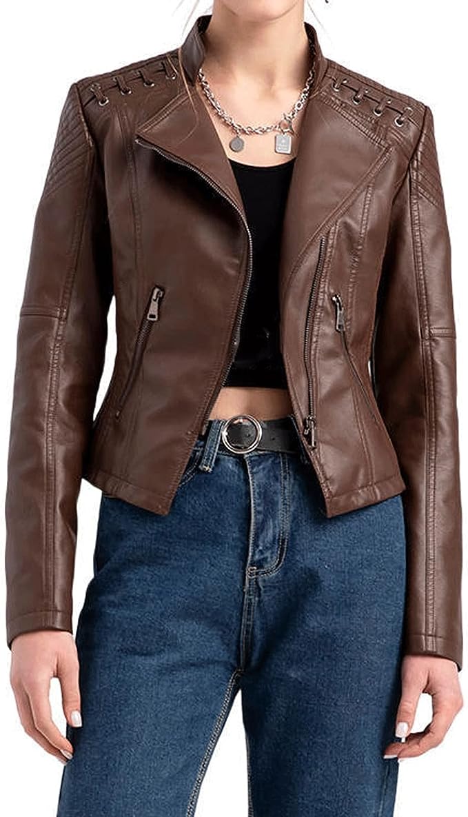 Xénon | Veste en cuir élégante 