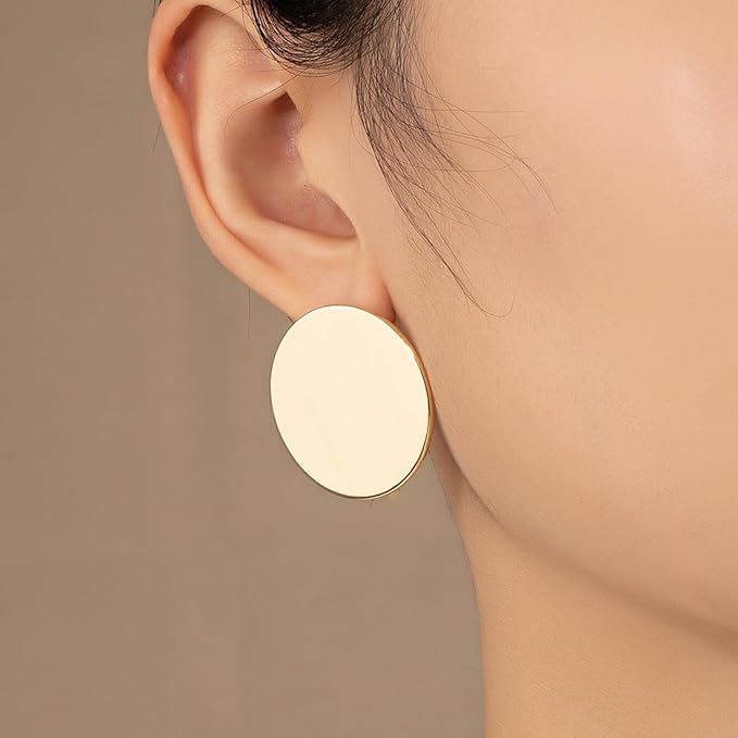 Micara - Disques au clair de lune - Boucles d'oreilles