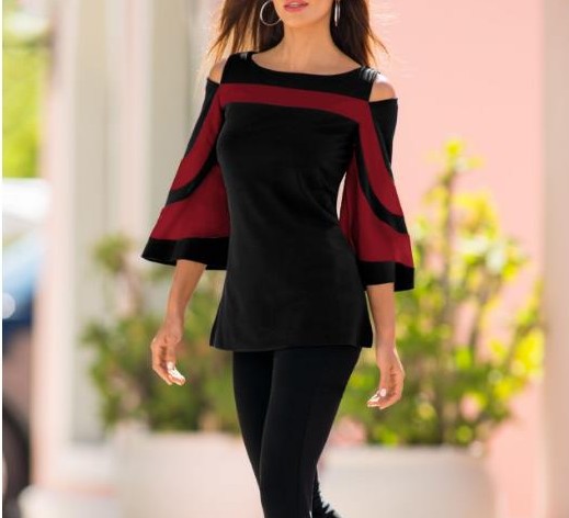 Bellachicha Damen-Top mit T-Shirt-Ärmeln