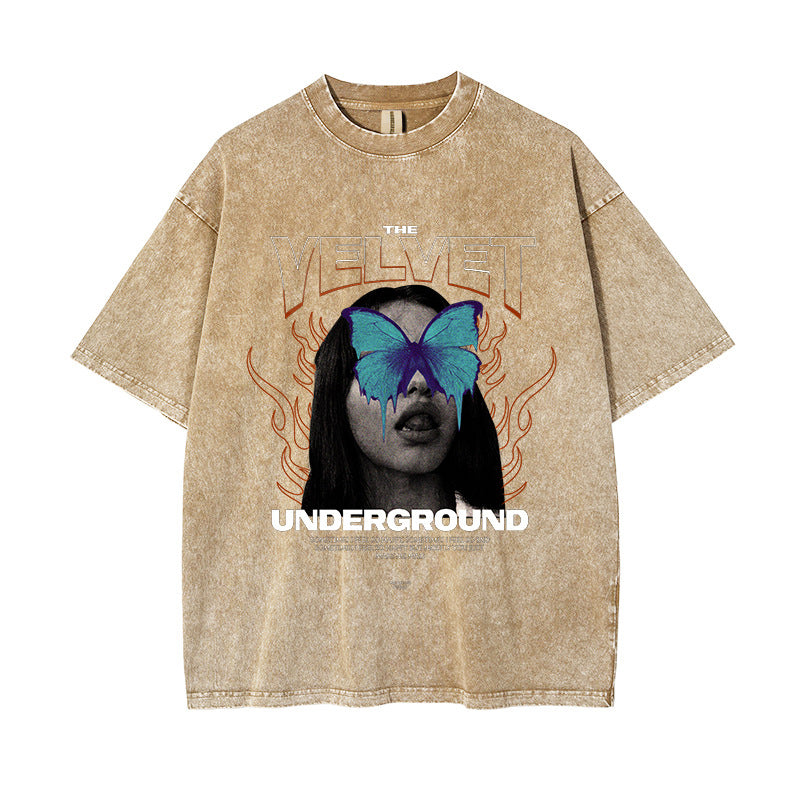"Underground" - T-shirt oversize avec imprimé
