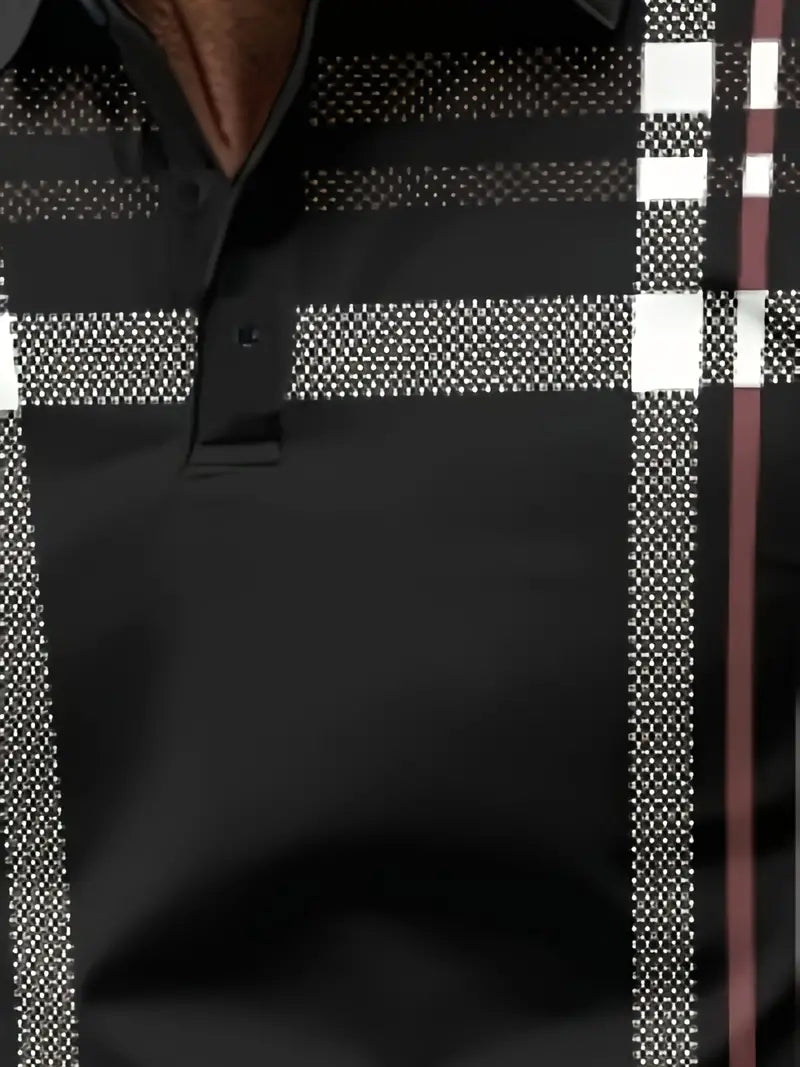 Oveth – T-shirt rayé à manches courtes pour homme