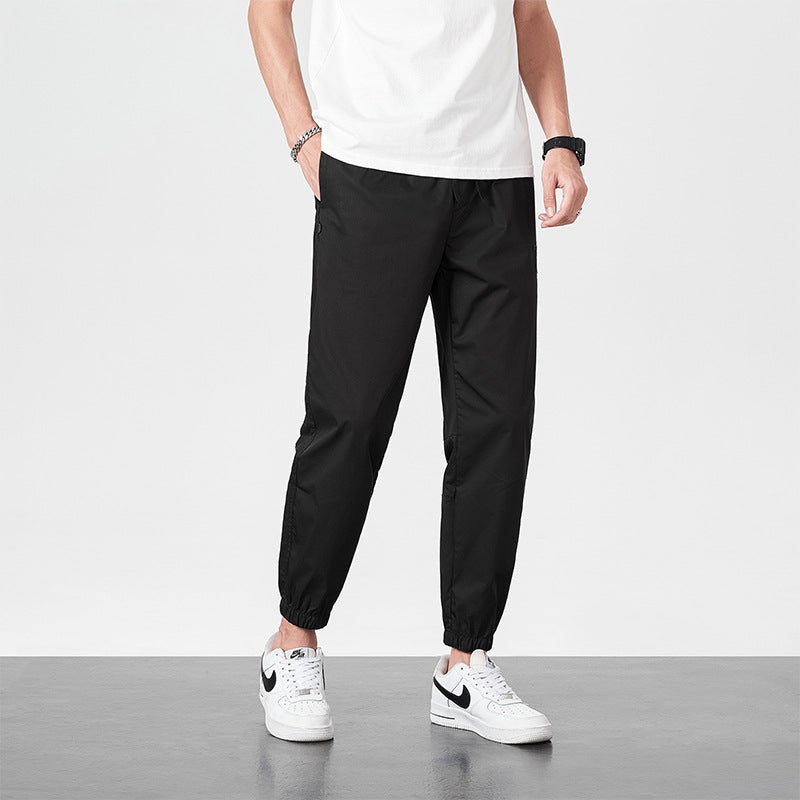 Pantalon de survêtement d'été en soie glacée