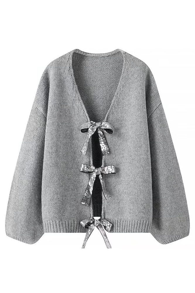 Cardigan avec couronnes