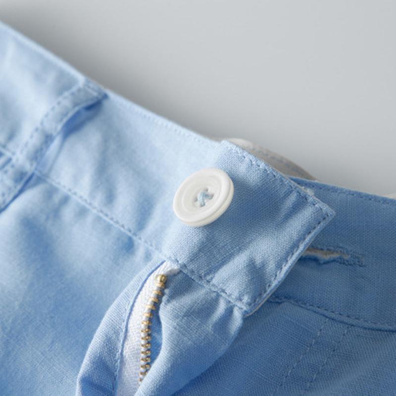 Short homme en lin et coton