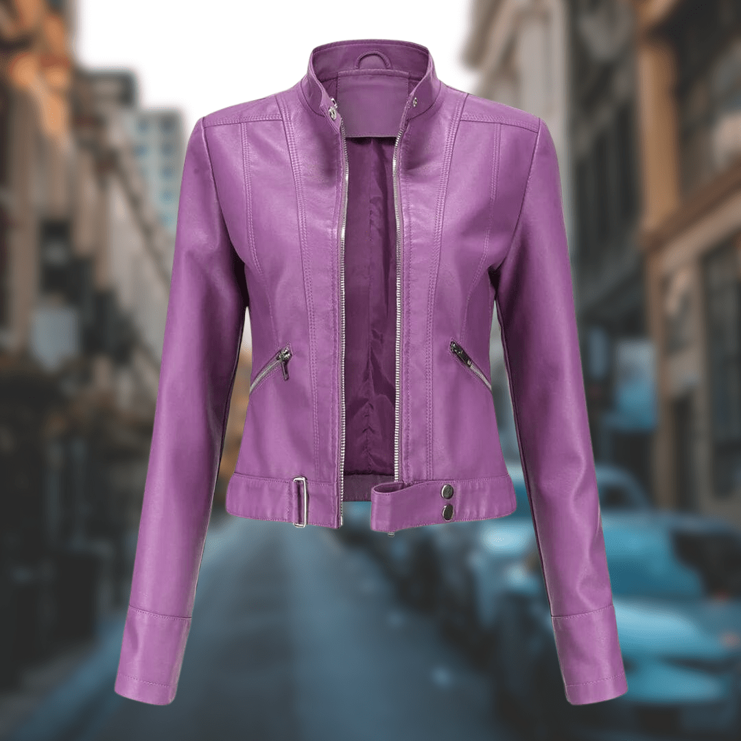 Yrelia | Veste en cuir élégante