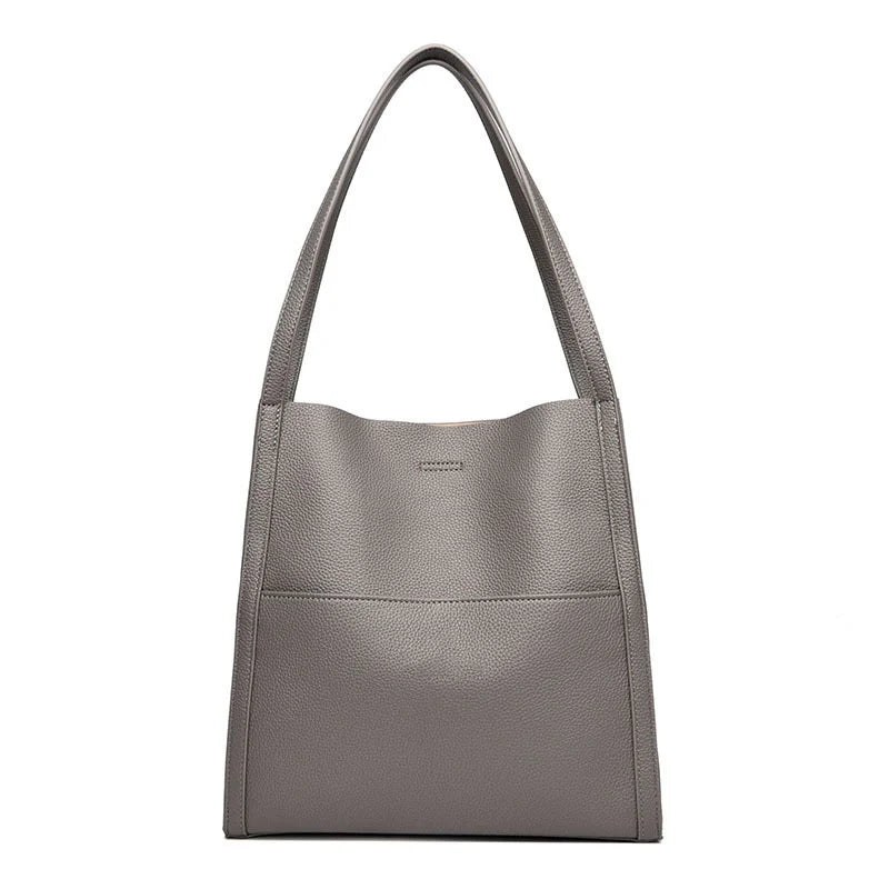 – Sac à bandoulière simple en cuir véritable