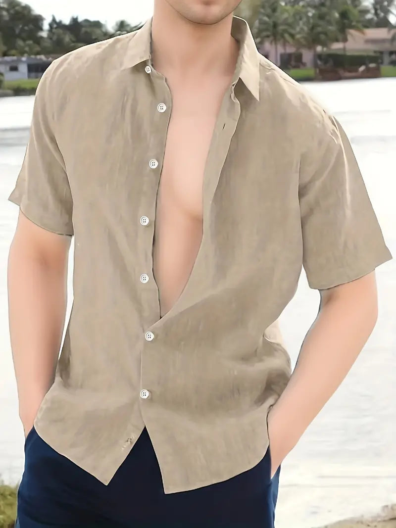 Ethan – chemise à manches courtes simple et confortable