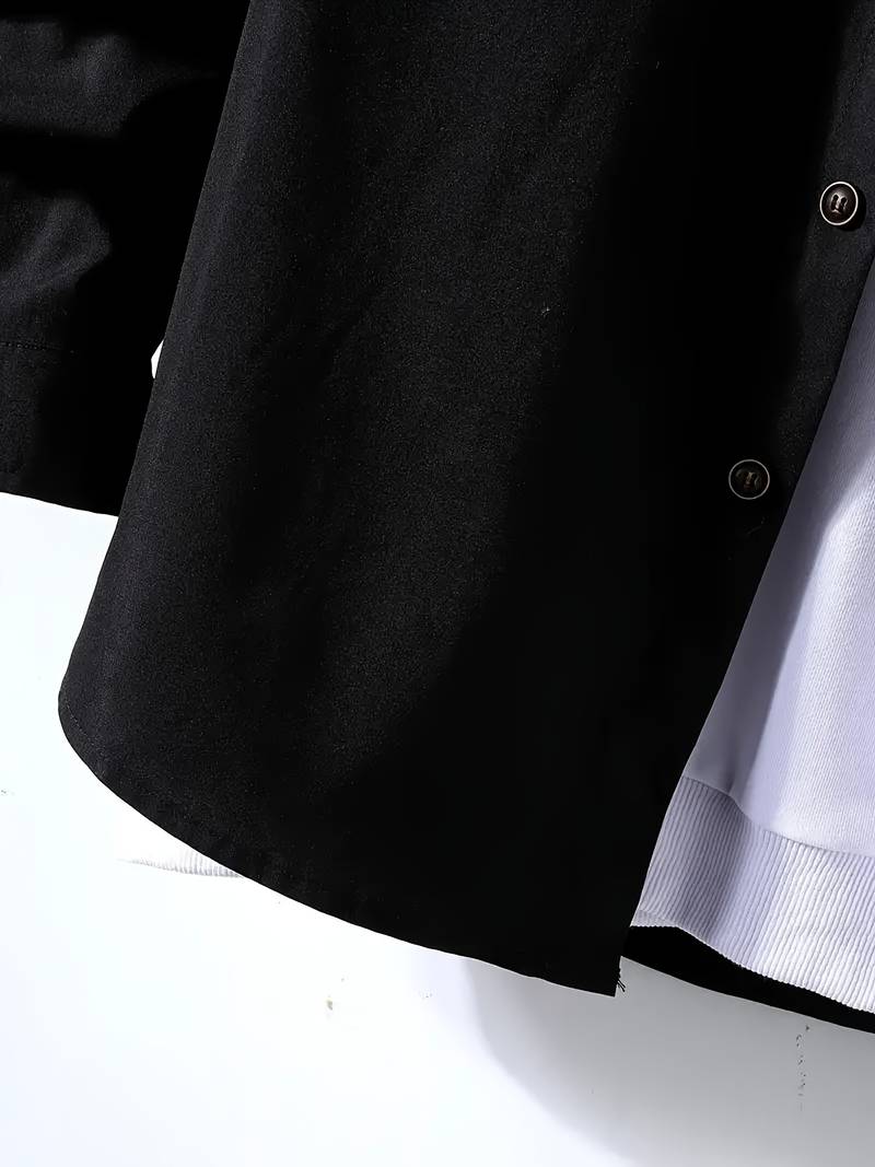 Alexander – chemise fine à manches longues et blocs de couleurs