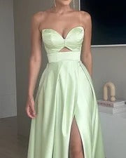 AUREA™ | ROBE MAXI AVEC FENTE HAUTE 