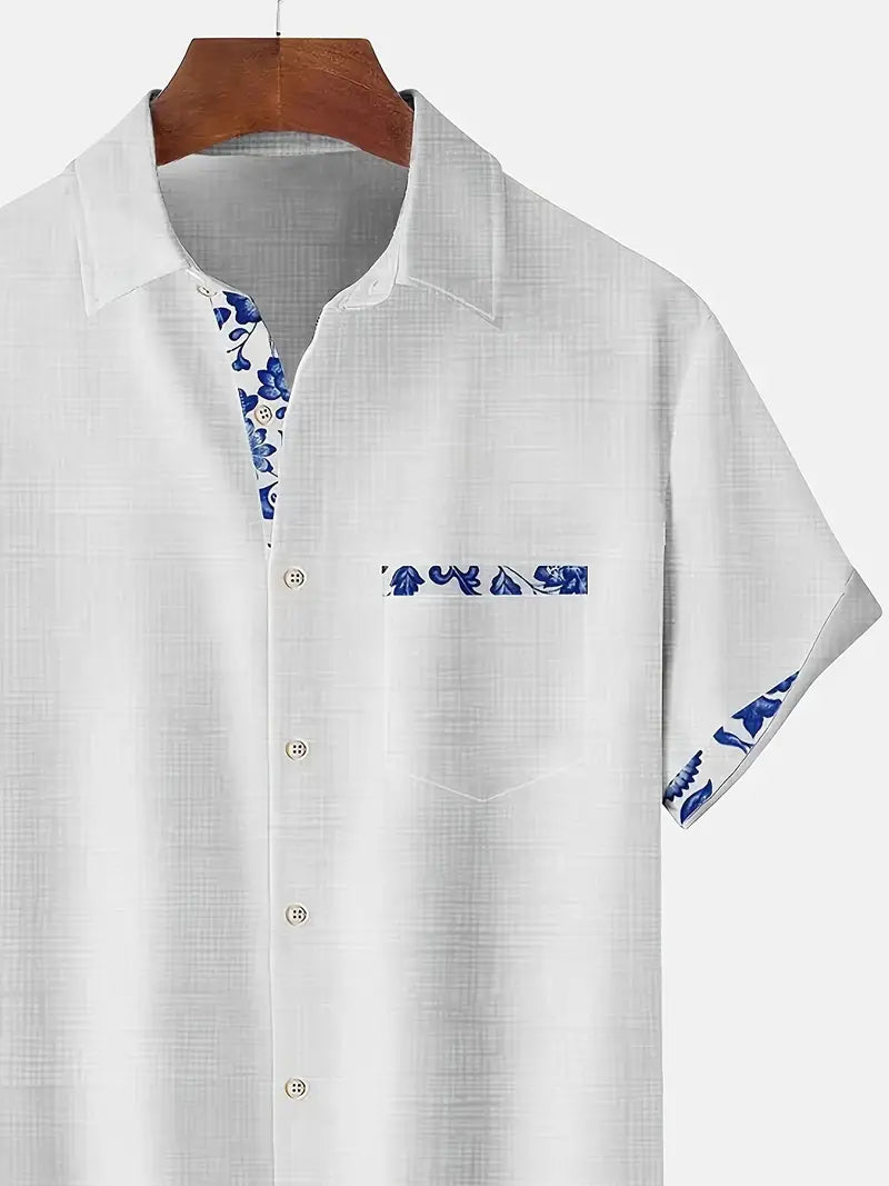 Alexander – chemise à manches courtes à motif floral pour homme