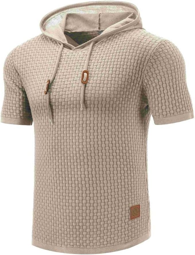 Manor - Sweat à capuche à manches courtes
