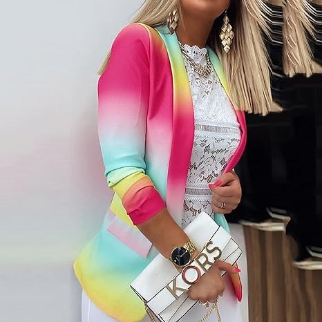 Klara | Lässige mode krawatten-blazer