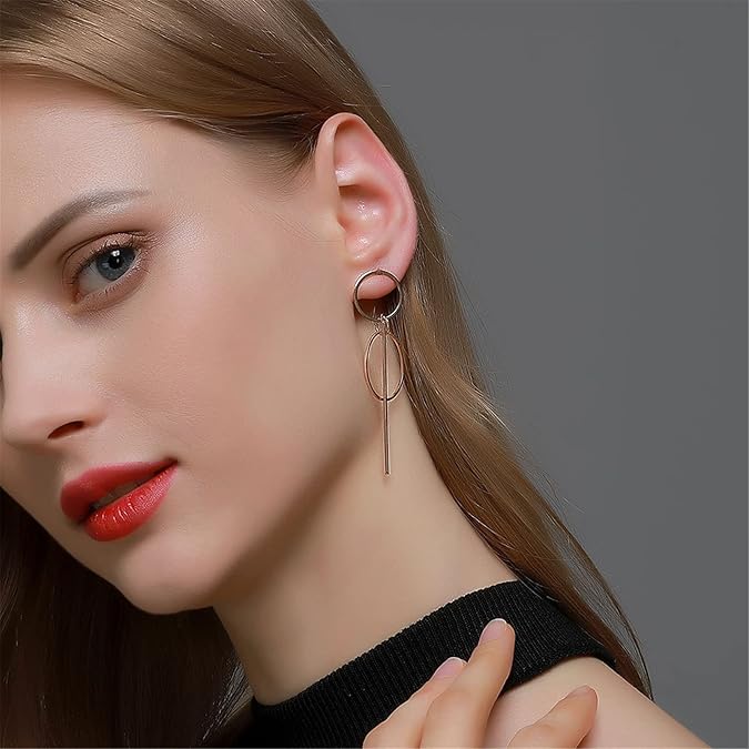 Micara - Boucles d'oreilles pendantes géométriques