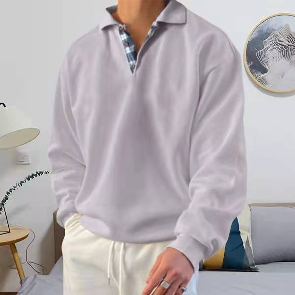 Vin™ | Polo uni à manches longues 