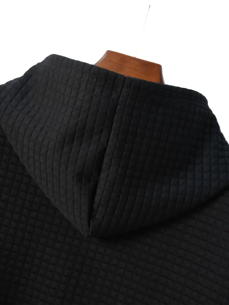 Benjamin - Sweat à capuche gaufré léger pour homme