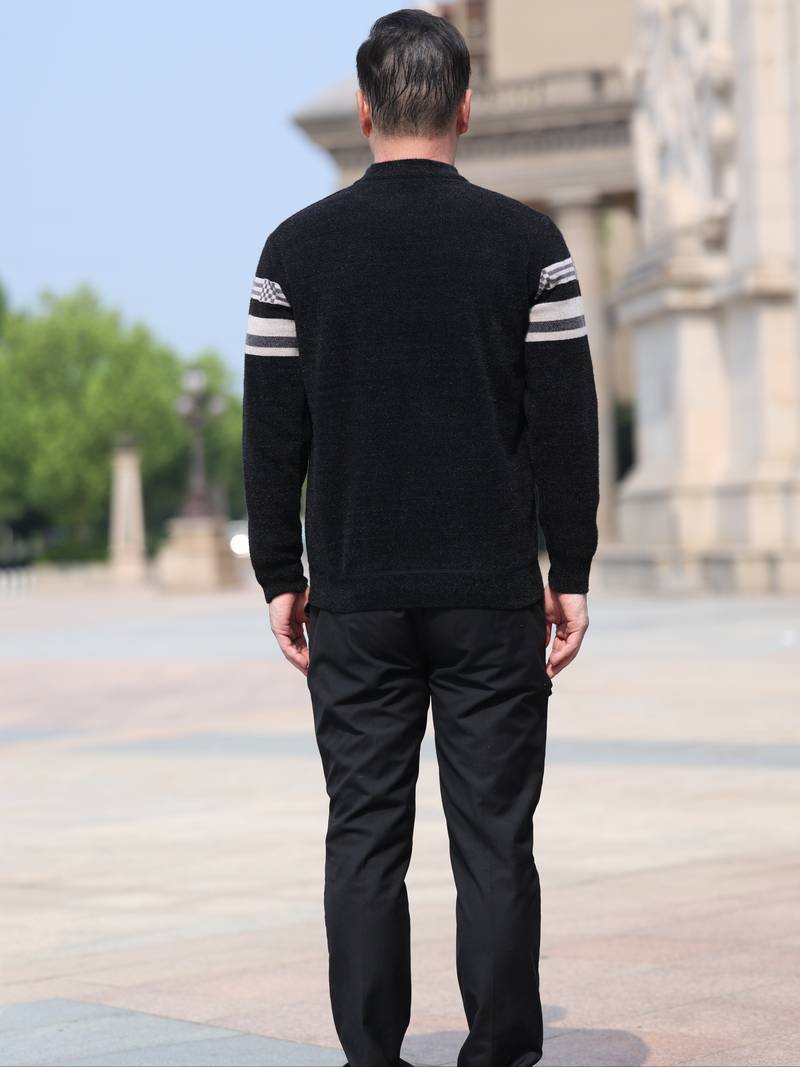 Matthew – Pull rayé à manches longues pour homme