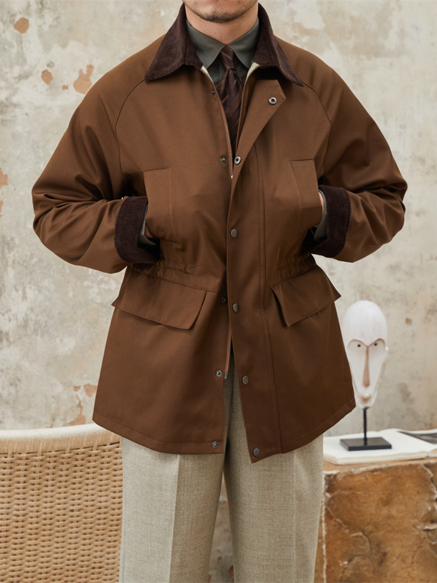 Retro Wasserdichte Trenchcoat