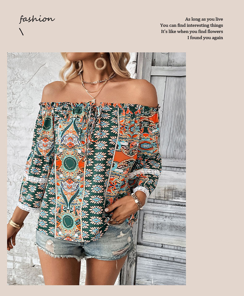 Bellachicha Damenbluse mit floralem Print