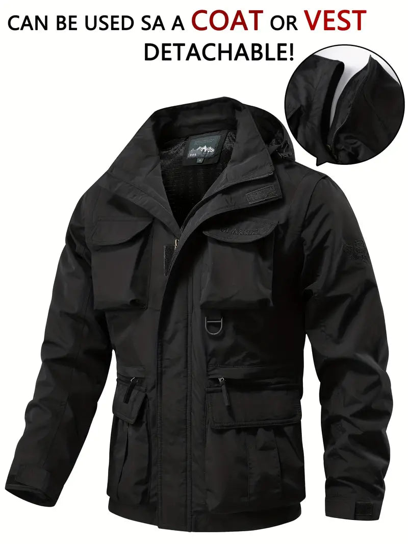 Robert – warme windjacke mit kapuze
