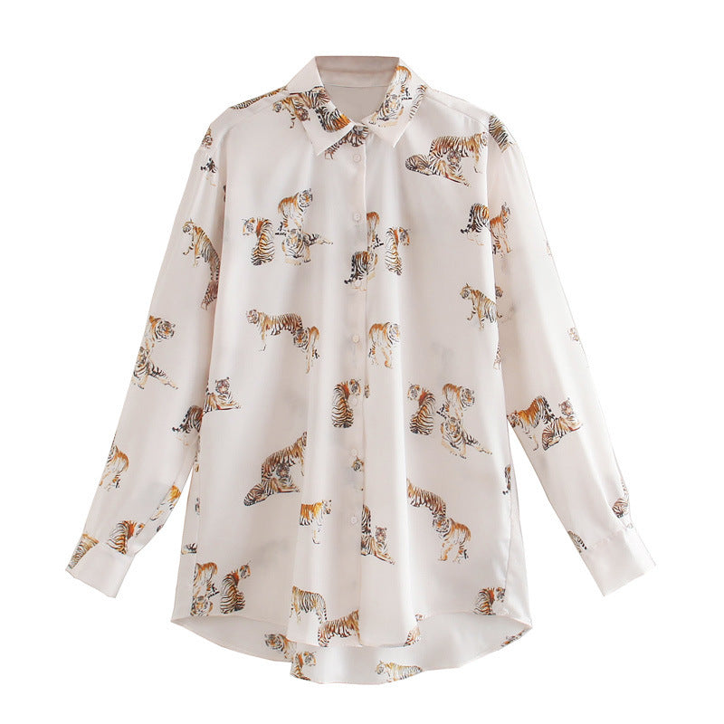 Bellachicha | Classy Leopard Revers Damenbluse