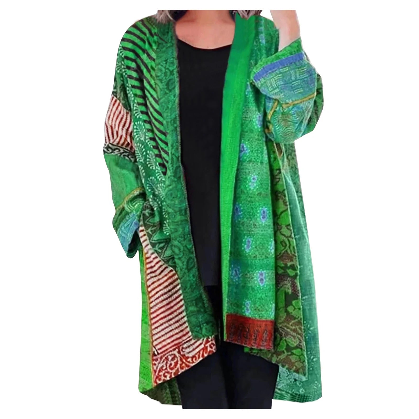 Cardigan vintage à manches longues 