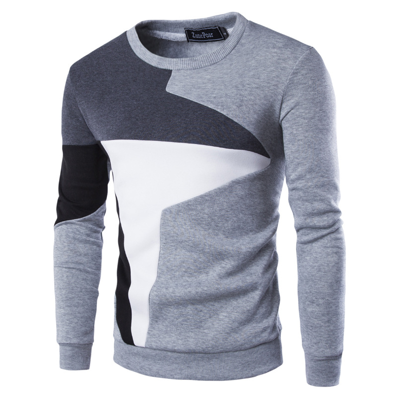 Augustus – Pull ras du cou color-block pour homme