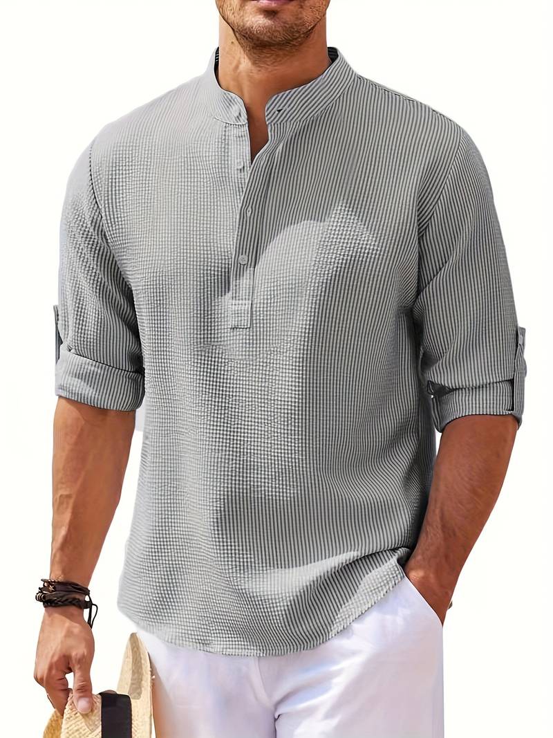 Lucas – Pull col V à manches longues pour homme