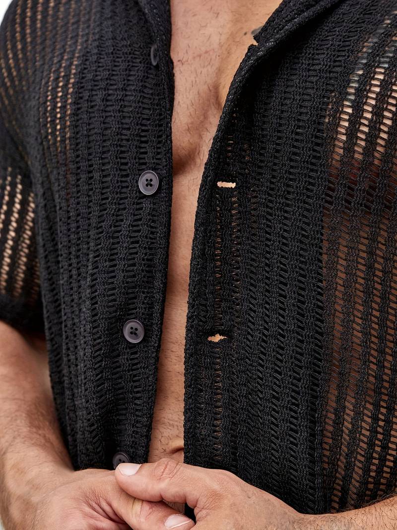 Joshua – chemise boutonnée décontractée et ample pour le printemps
