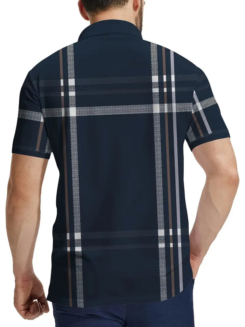 Oveth – T-shirt rayé à manches courtes pour homme