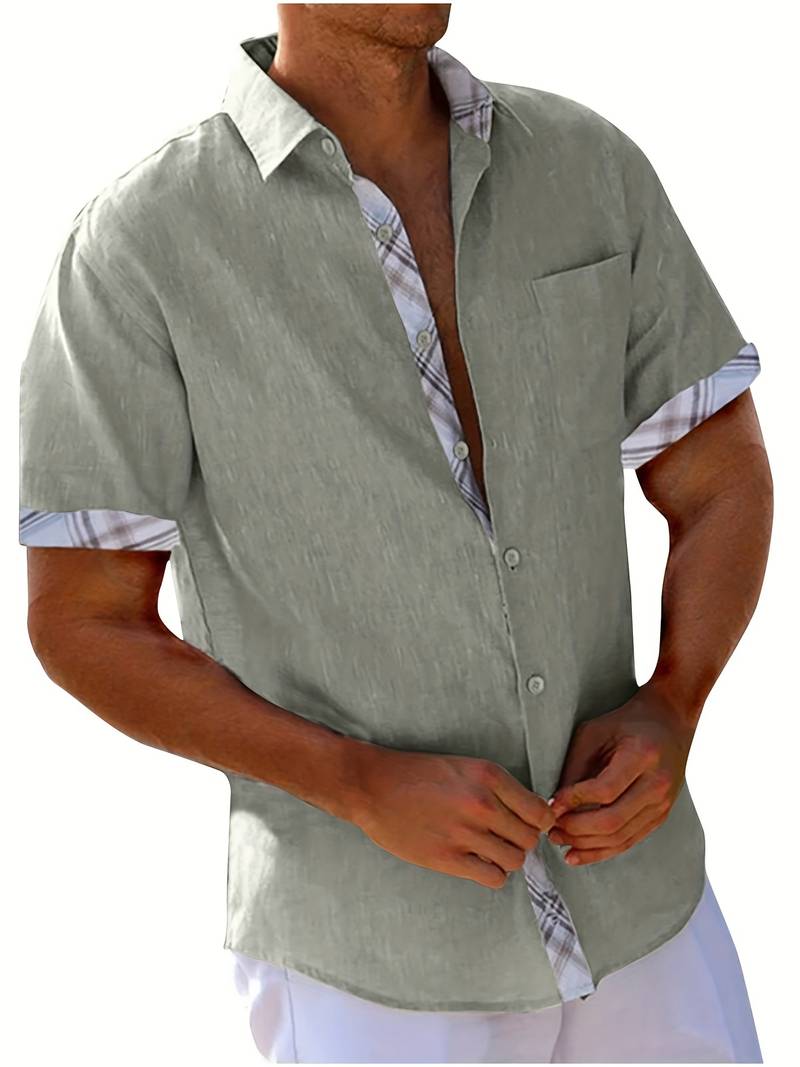 Brandon – chemise traditionnelle élégante avec imprimé graphique à carreaux
