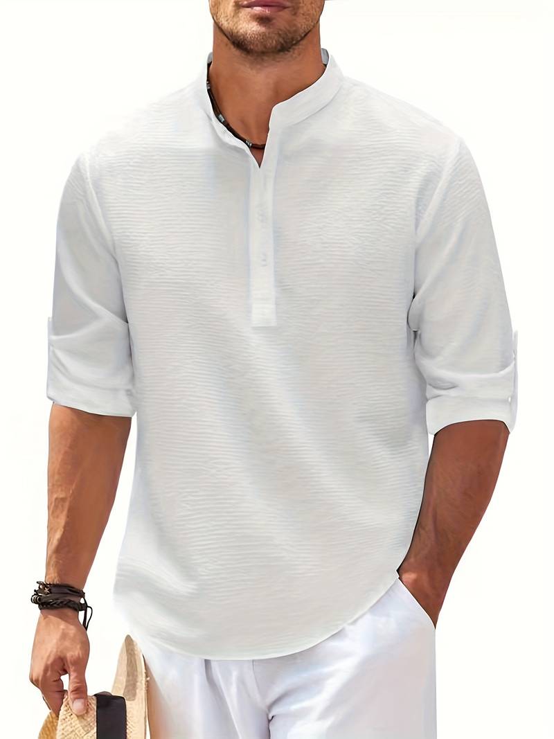 Lucas – Pull col V à manches longues pour homme