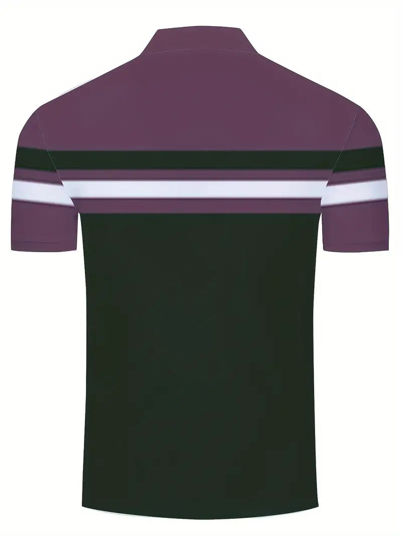 Lucas - chemise rayée à manches courtes décontractée et tendance pour homme