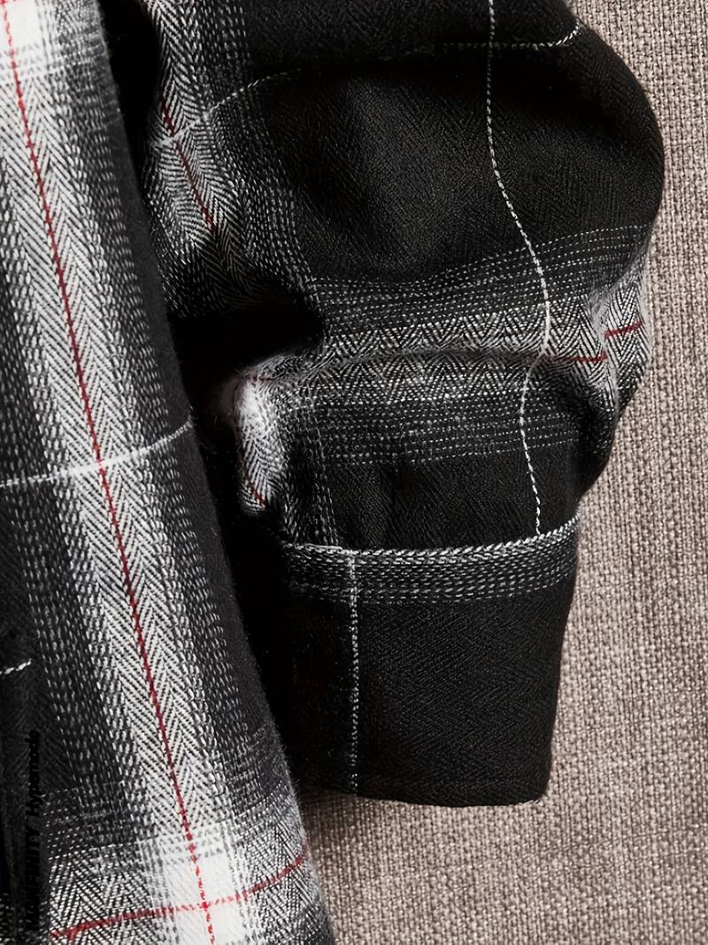Jason – Sweat à capuche à carreaux colorblock pour homme