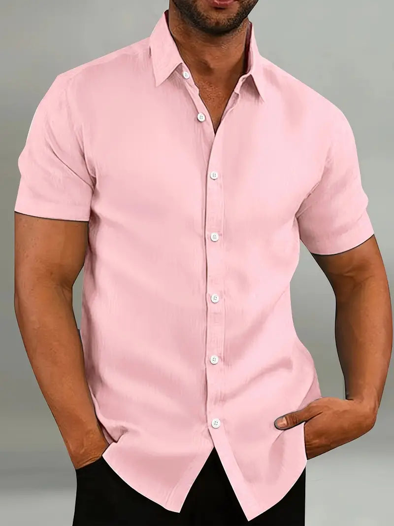 Brian – chemise boutonnée décontractée à manches courtes