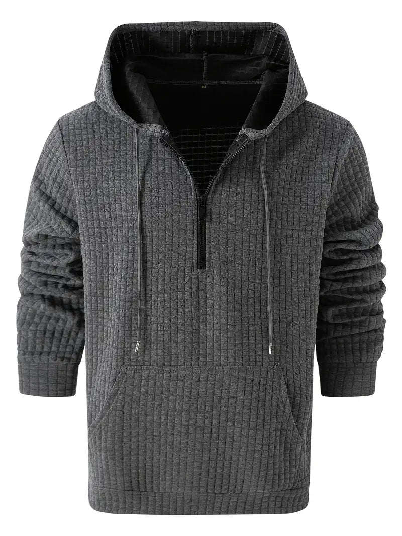 Benjamin - Sweat à capuche gaufré léger pour homme