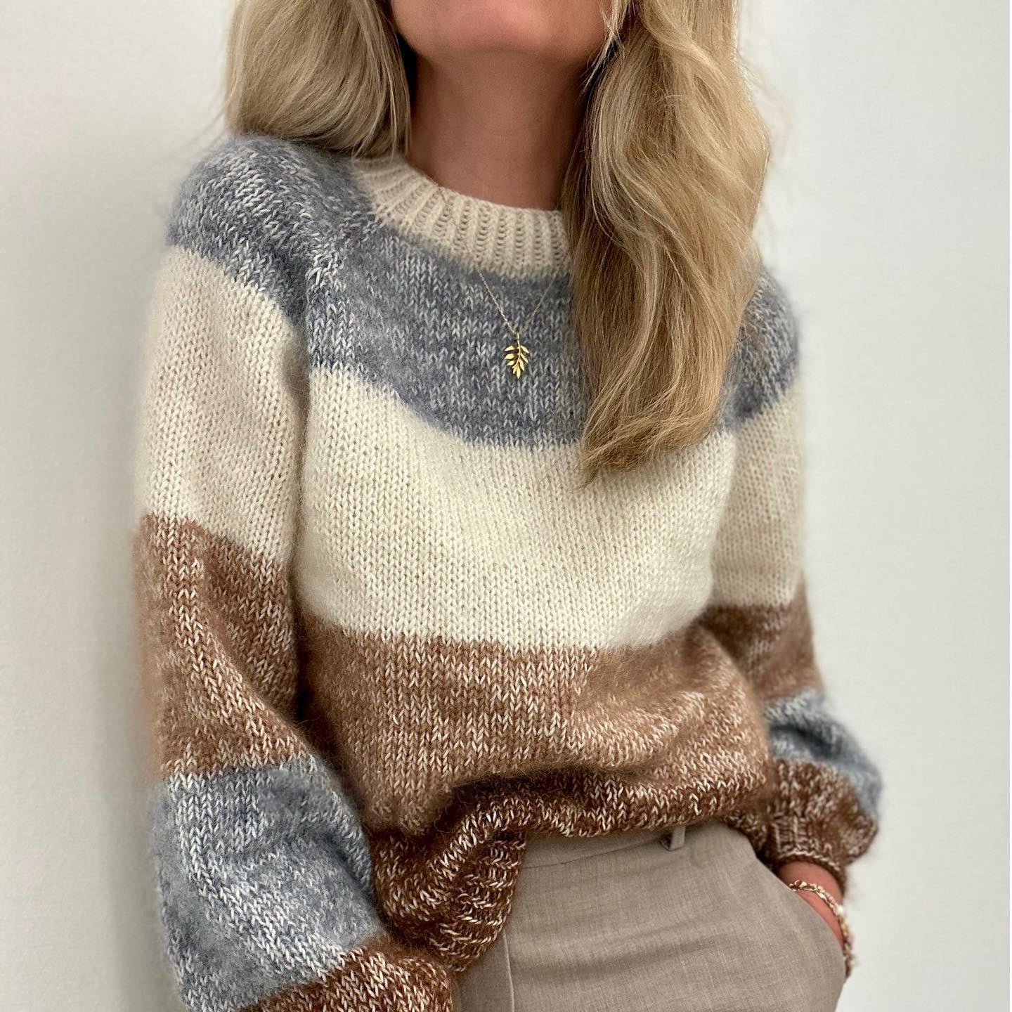 Elsa - Pull tricoté classique pour femme