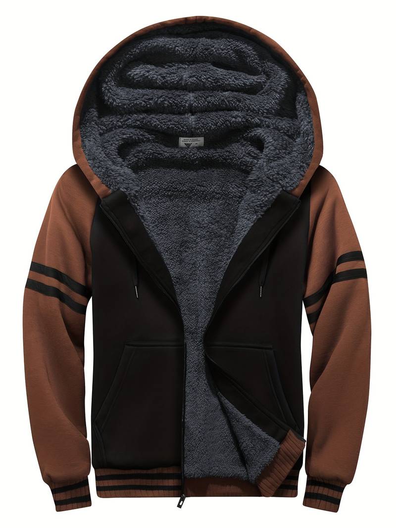 Jason – flauschige jacke mit kapuze