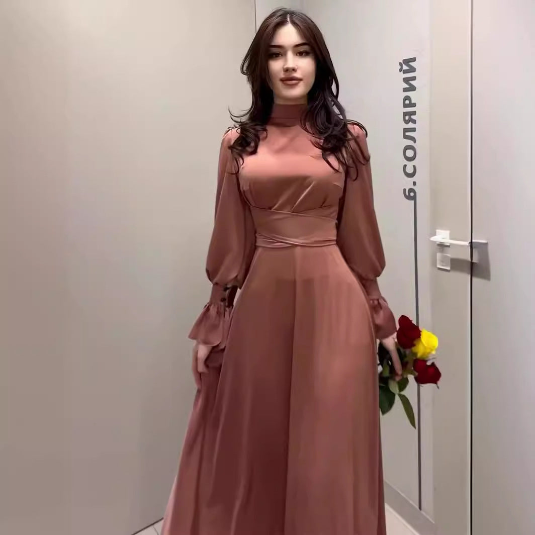 Sora | Langärmliges, elegantes Kleid mit tailliertem Schnitt für Frauen
