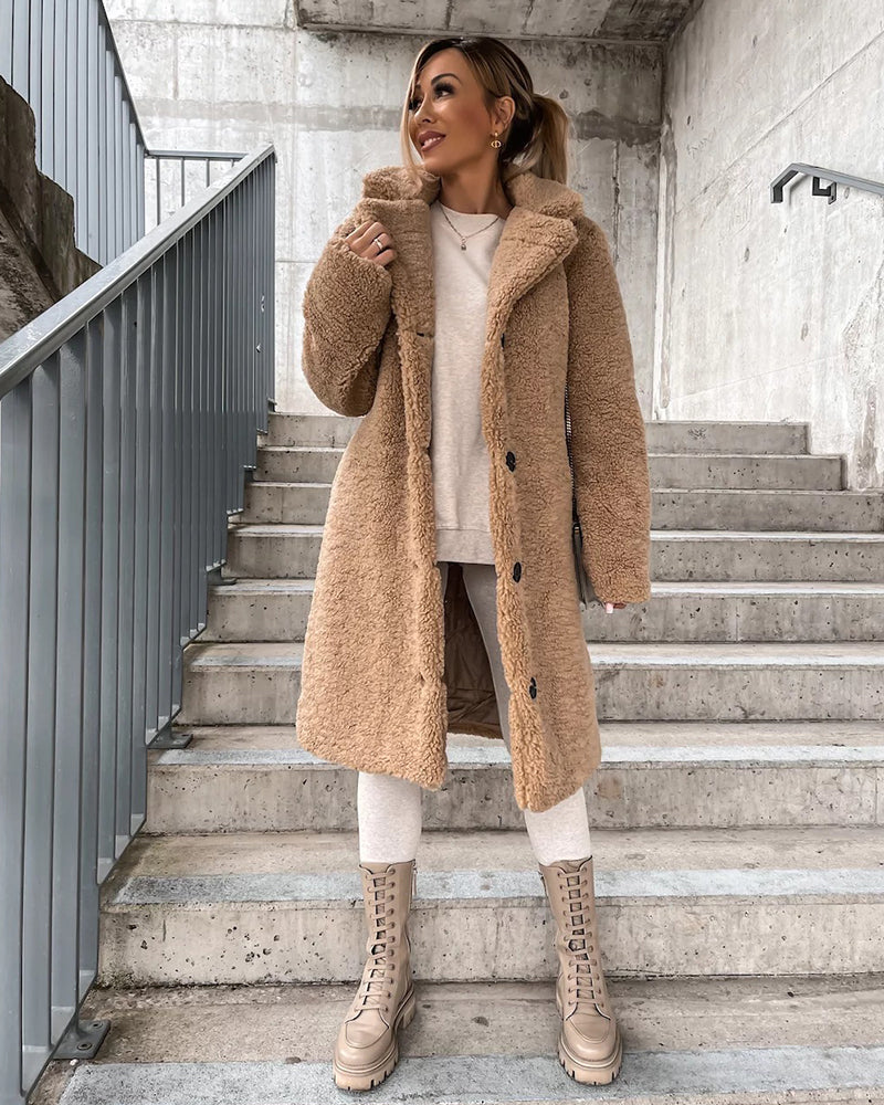 Yvain | Veste Teddy surdimensionnée en fausse fourrure