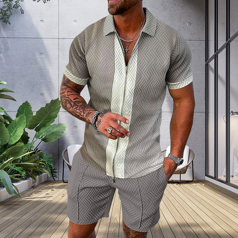 Polo décontracté imprimé pour homme