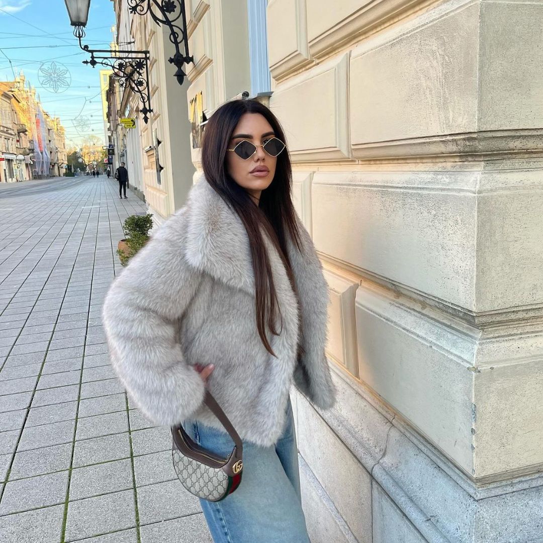 Jacket | Kurze Pelzjacke für Frauen