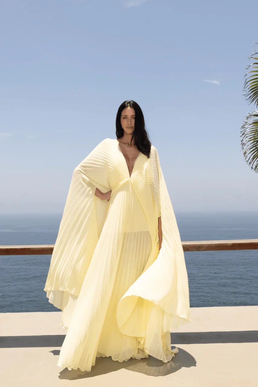 CeliaB Soleil Pleated Gown