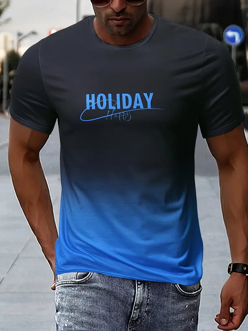 Aiden – T-shirt confortable avec graphismes dégradés pour homme