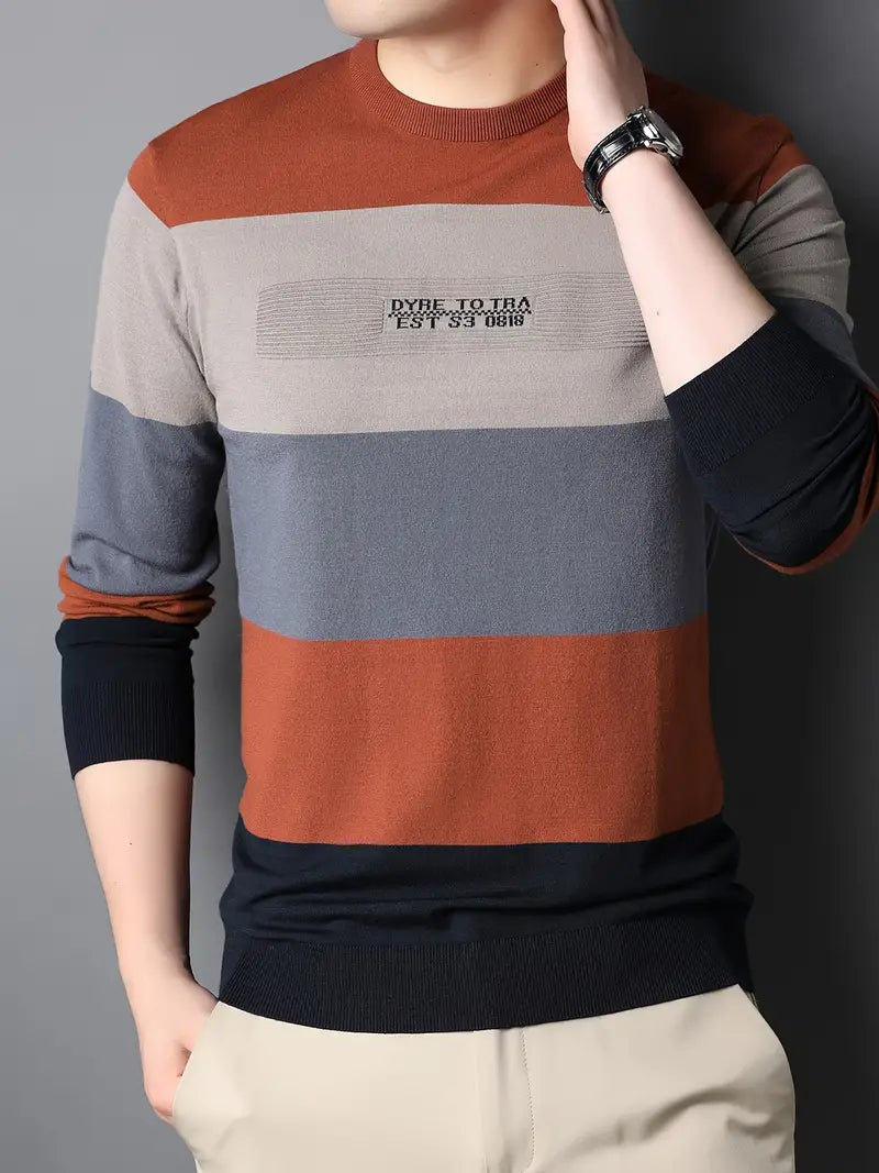 Ryan – pull décontracté à blocs de couleurs